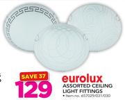 Eurolux Assorted Ceiling Light Fittings