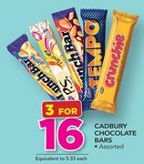 Cadbury Chocolate Bars Assorted-For 3