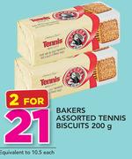 Bakers Assorted Tennis Biscuits-2 x 200g