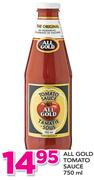 All Gold Tomato Sauce-750ml
