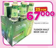 Tusker Malt Beer-25x300ml