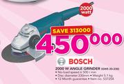 Bosch 2000W Angle Grinder GWS20-230