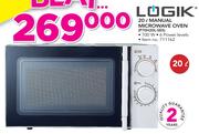 Logik 20Ltr Manual Microwave Oven P70H20L-SES