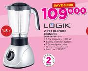 Logik 2 In 1 Blender Grinder RSH-245611-01