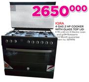 IQRA 4 Gas 2 HP Cooker With Glass Top Lid