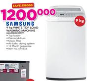 Samsung 9Kg White Top Load Washing Machine WA90H4200SW