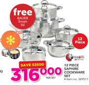 Tissolli 12 Piece Saphire Cookware Set+ Free Bauer Smart Lid-Per Set