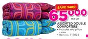Assorted Double Comforters-Per Set