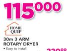 Home Quip 30m 3 Arm Rotary Dryer