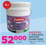 Sadolin 4Ltr Emulsion Weather Guard Paint