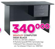 Bradley Computer Desk Black