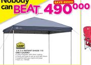 Camp Master 3x3m Instant Shade 110 Grey Gazebo