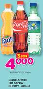 Coke, Sprite Or Fanta Buddy-3x500ml