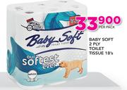 Baby Soft 2 Ply Toilet Tissue-18's Per Pack