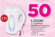Logik 1.7Ltr Kettle White RSH-441668-01