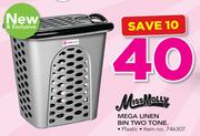 Miss Molly Mega Linen Bin Two Tone