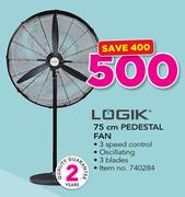 Logik 75cm Pedestal Fan