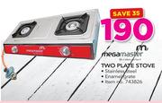 Mega Master Stainless Steel Two Plate Stove