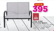 Out & About Steel Sling Textilene Bench 