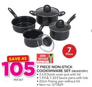 Bon Voyage 7 Piece Non Stick Cookware Set NCK07291-Per Set