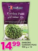 Emborg Garden Peas-12 x 900g