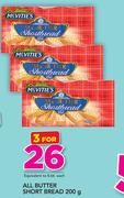 All Butter Short Bread-3 x 200g