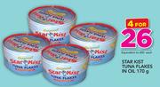 Star Kist Tuna Flakes In Oil-4 x 170g