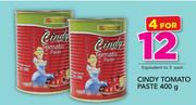 Cindy Tomato Paste-4 x 400g
