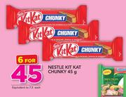 Nestle Kitkat Chunky-6 x 45g