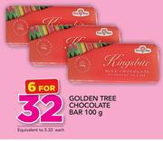 Golden Tree Chocolate Bar-6 x 100g