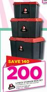 Pride 3 Piece Storage Box Set
