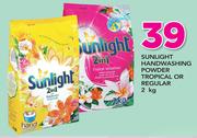 Sunlight Handwashing Powder Tropical Or Regular-2Kg