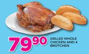 Grilled Whole Chicken And 4 Brotchen