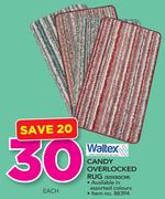 Waltex Candy Overlocked Rug 50X80CM-Each