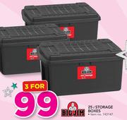Big Jim 25Ltr Storage Boxes-For 3