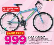 Totem 29" XC110 Mountain Bike