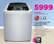 LG 16Kg Metallic Top Load Washing Machine T1603TEFTS AF