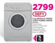 Defy 5Kg Metallic Front Load Tumble Dryer DTD259