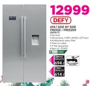 Defy 694Ltr Side By Side Fridge/Freezer DFF417