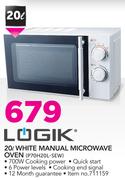 Logik 20Ltr Manual Microwave Oven P70H20L-SEW