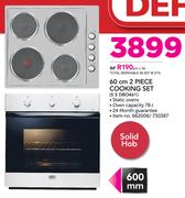 Defy 60cm 2 Piece Cooking Set S S DBO461