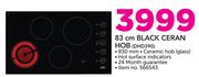 Defy 83cm Black Ceran Hob DHD390