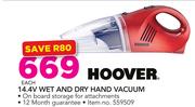 Hoover 14.4V Wet And Dry Hand Vacuum