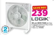 Logik 30cm Box Fan 30-TX6