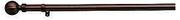 28mm Steel Curtain Rod Value Packs(Dark ORB And Antique Brass)-2m Rod With Flute Ball Finial