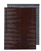 Decorland Ready Made 25mm PVC Venetian Blinds Steel Espresso-1200 x 2200