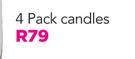 4 Pack Candles