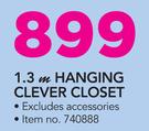 1.3m Hanging Clever Closet