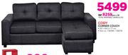 Cody Corner Couch-207 x 84.5 x 77cm