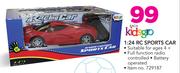 Kidsgro 1:24 RC Sports Car-Each